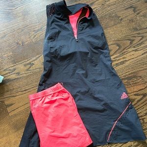 Adidas women’s golf dress with detached shorts. Size small